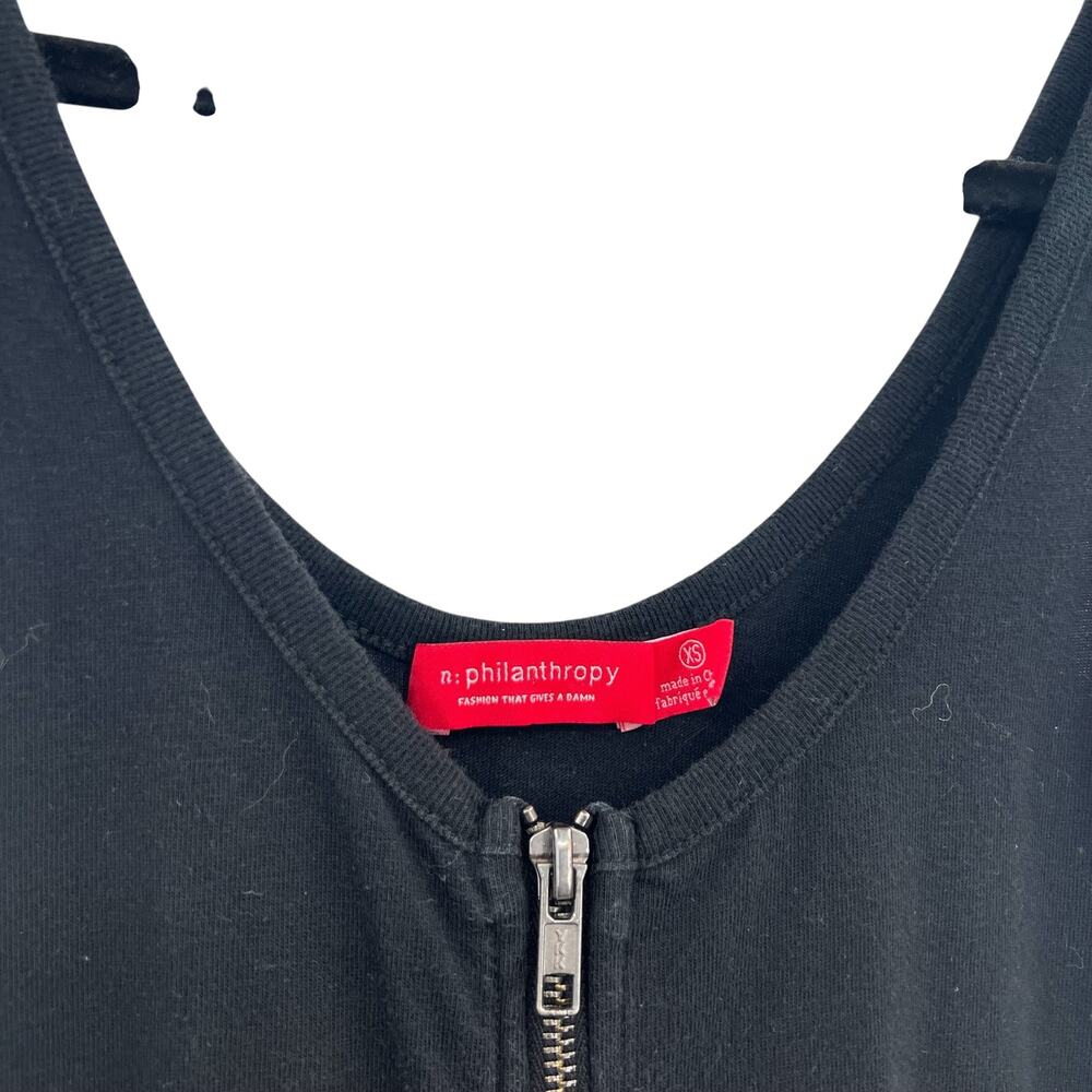 n:Philanthropy Griffith Jumpsuit‎ Zippered Drawstring-Waist Jogger Black Size XS - Picture 11 of 14
